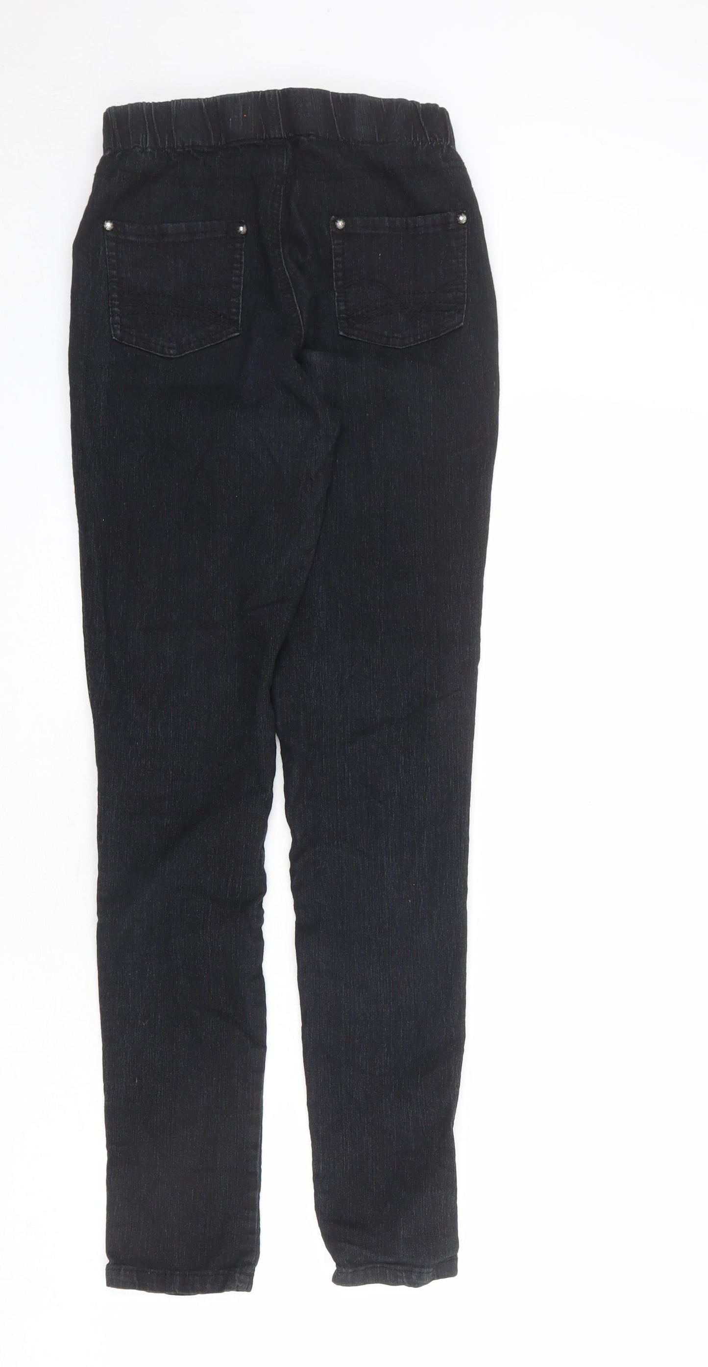 Denim & Co. Womens Black Cotton Jegging Jeans Size 10 L30 in Regular