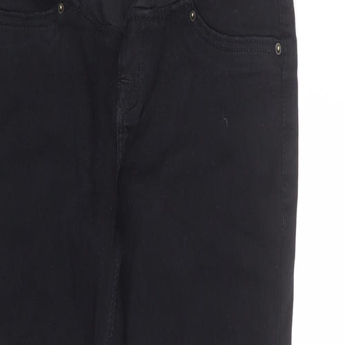 H&M Womens Black Cotton Skinny Jeans Size 12 L30 in Regular