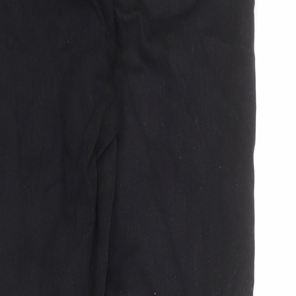 PRETTYLITTLETHING Womens Black Cotton Skinny Jeans Size 6 L27 in Regular Zip