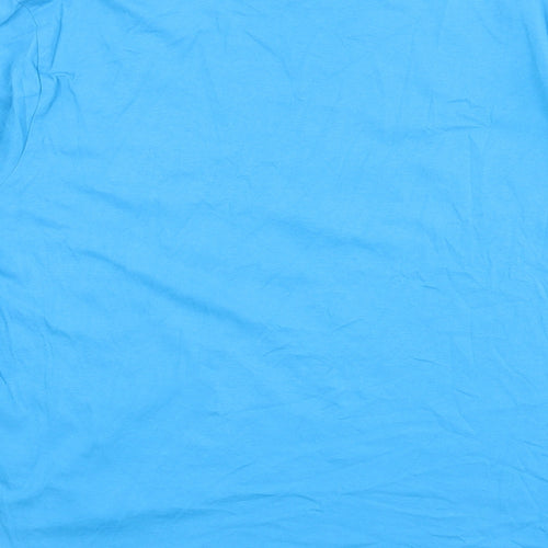 Chaps Mens Blue Cotton T-Shirt Size M Crew Neck