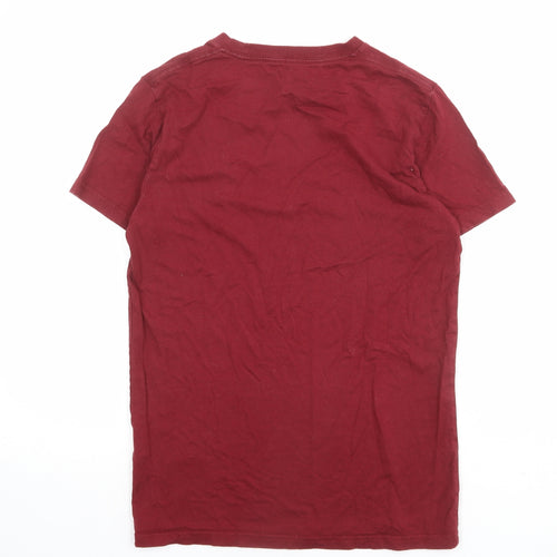 Hollister Mens Red Cotton T-Shirt Size XS Crew Neck - Size 2XS