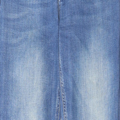 Boden Womens Blue Cotton Straight Jeans Size 10 L29 in Regular Zip