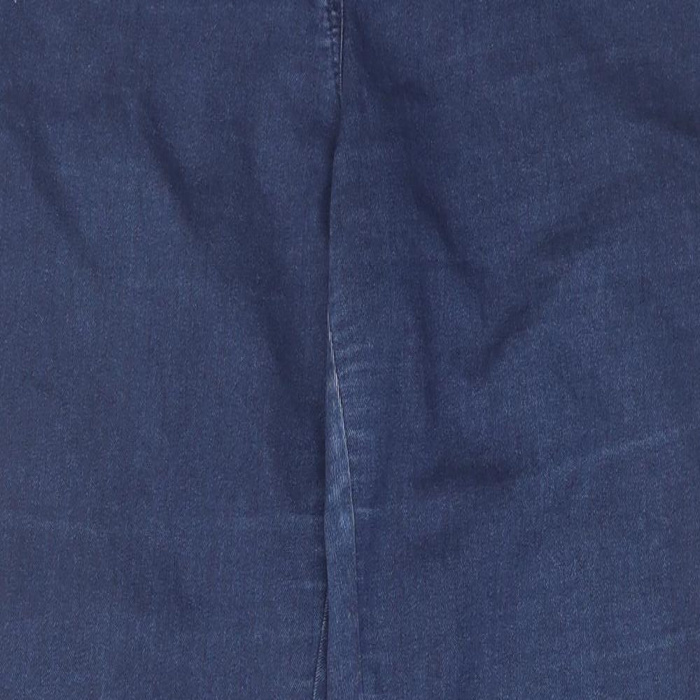 Great Plains Womens Blue Cotton Skinny Jeans Size 16 L30 in Regular Zip