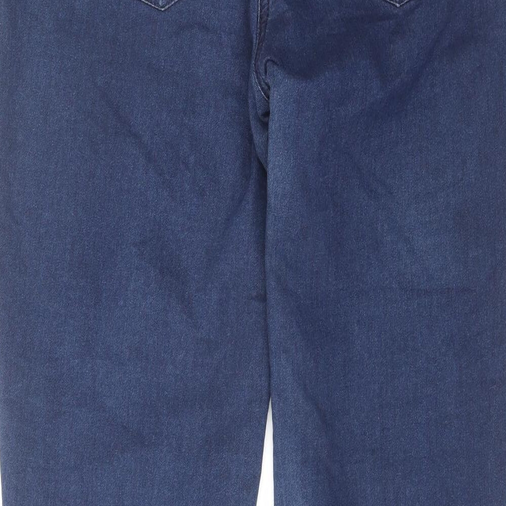 Great Plains Womens Blue Cotton Skinny Jeans Size 16 L30 in Regular Zip