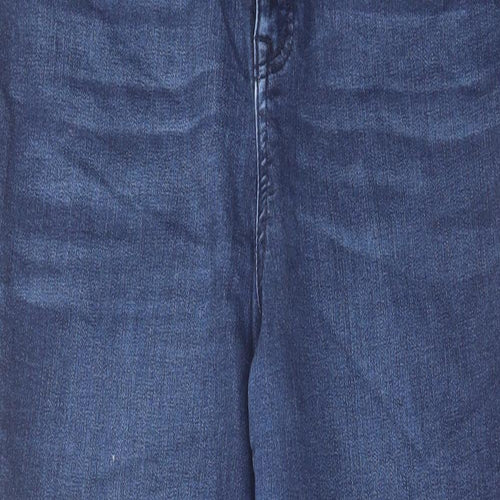 Eloquii Womens Blue Cotton Skinny Jeans Size 16 L29 in Regular Zip