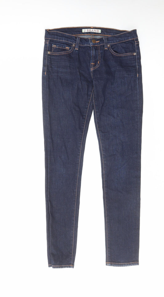 J.BRAND Womens Blue Cotton Skinny Jeans Size 26 in L28 in Regular Zip