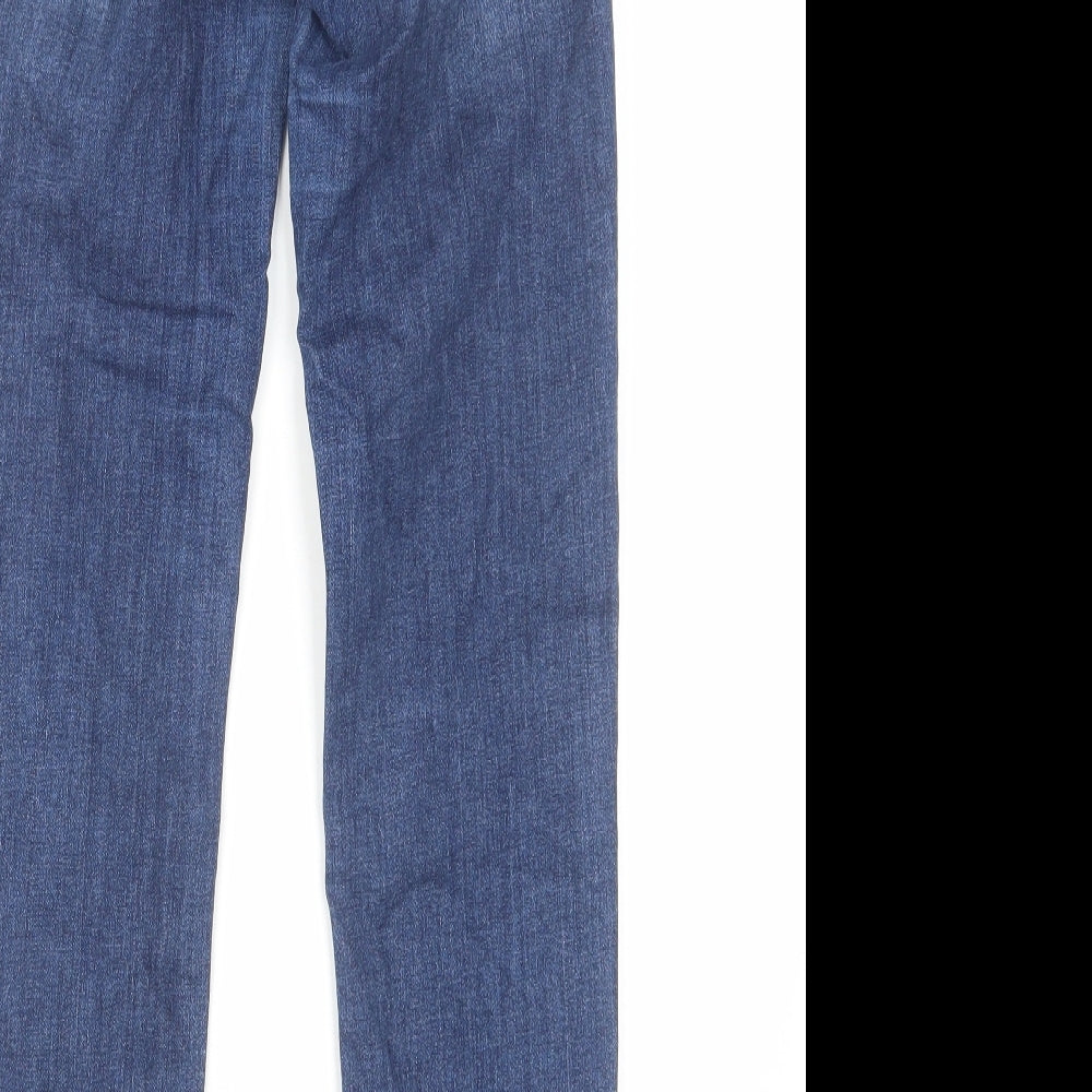 Liu Jo Womens Blue Cotton Skinny Jeans Size 28 in L28 in Regular Zip