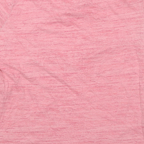 Lee Cooper Womens Pink 100% Cotton Basic T-Shirt Size 12 Crew Neck