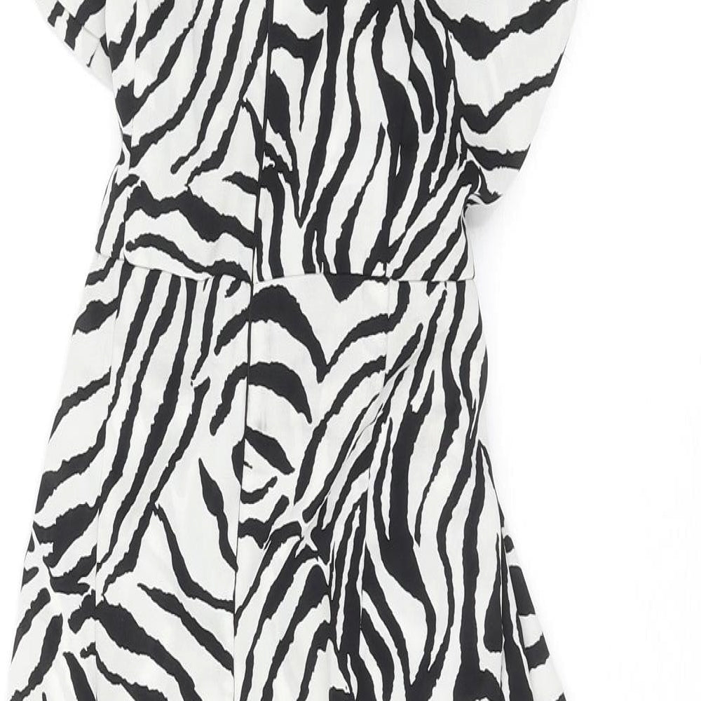 AX Paris Womens Multicoloured Geometric Polyester Pencil Dress Size 10 Halter Zip