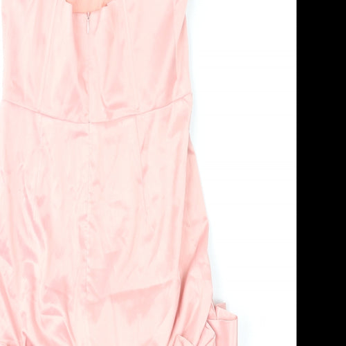 Mew Mews Womens Pink Polyester Mini Size S Sweetheart Zip
