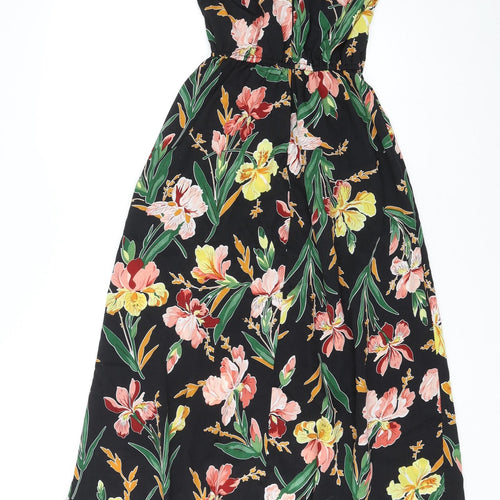 AX Paris Womens Multicoloured Floral Polyester Maxi Size 10 Halter Zip