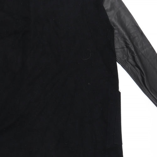 Zara Womens Black V-Neck Viscose Cardigan Jumper Size L