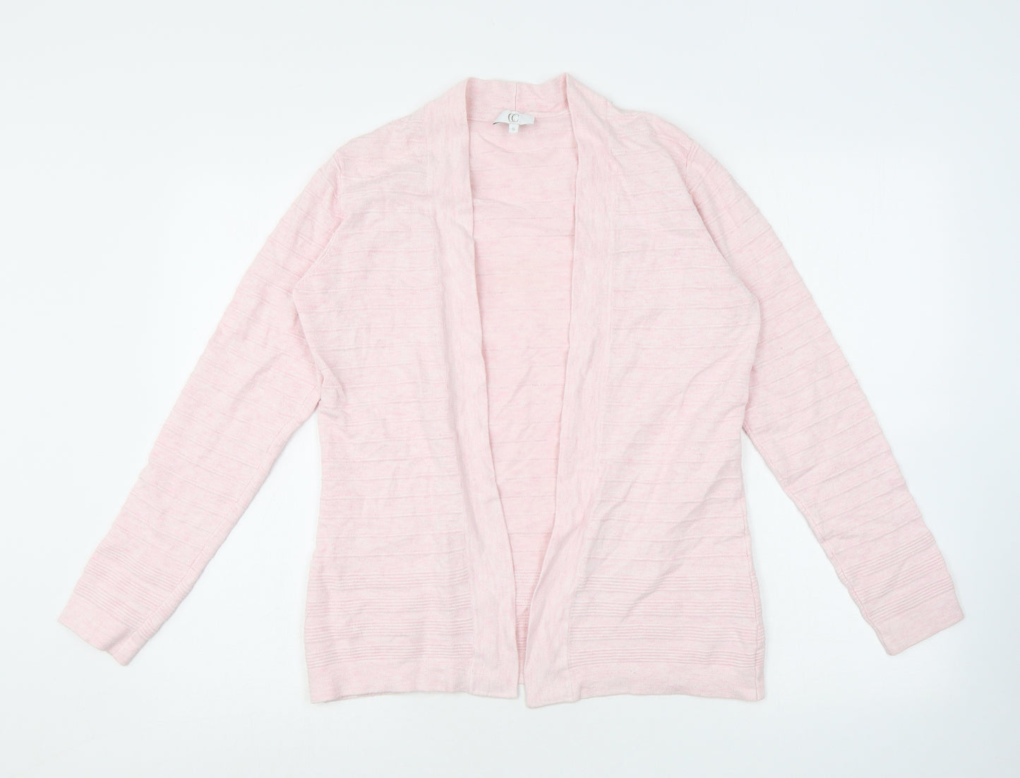 CC Womens Pink V-Neck Viscose Cardigan Jumper Size S