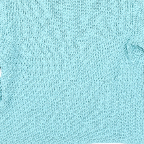 Boden Womens Blue Round Neck 100% Cotton Pullover Jumper Size 8
