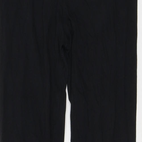 Rock & Rock Womens Black Cotton Jogger Leggings Size 10 L24 in