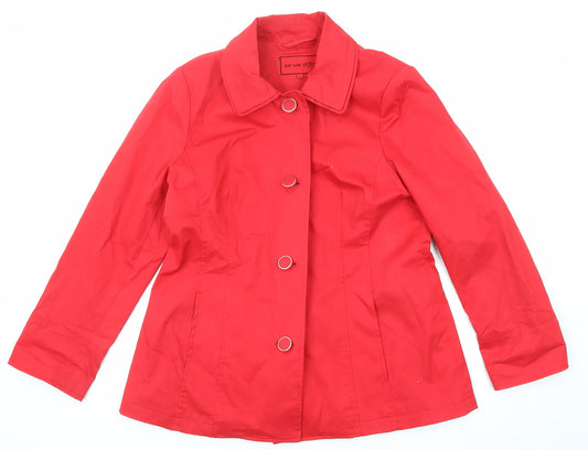 Per Una Womens Red Jacket Size 16 Button