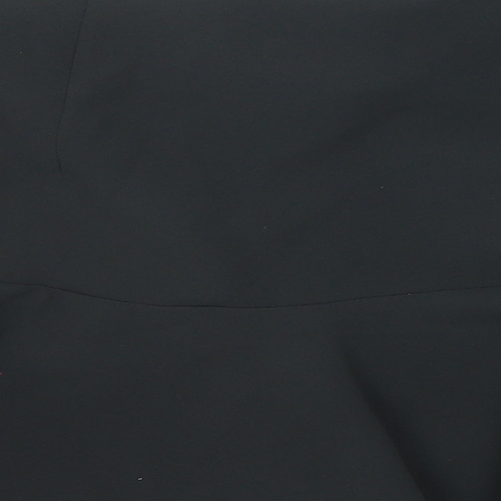 Zara Womens Black Polyester Skater Skirt Size M Zip