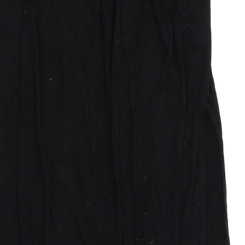 PRETTYLITTLETHING Womens Black Viscose Maxi Skirt Size 6