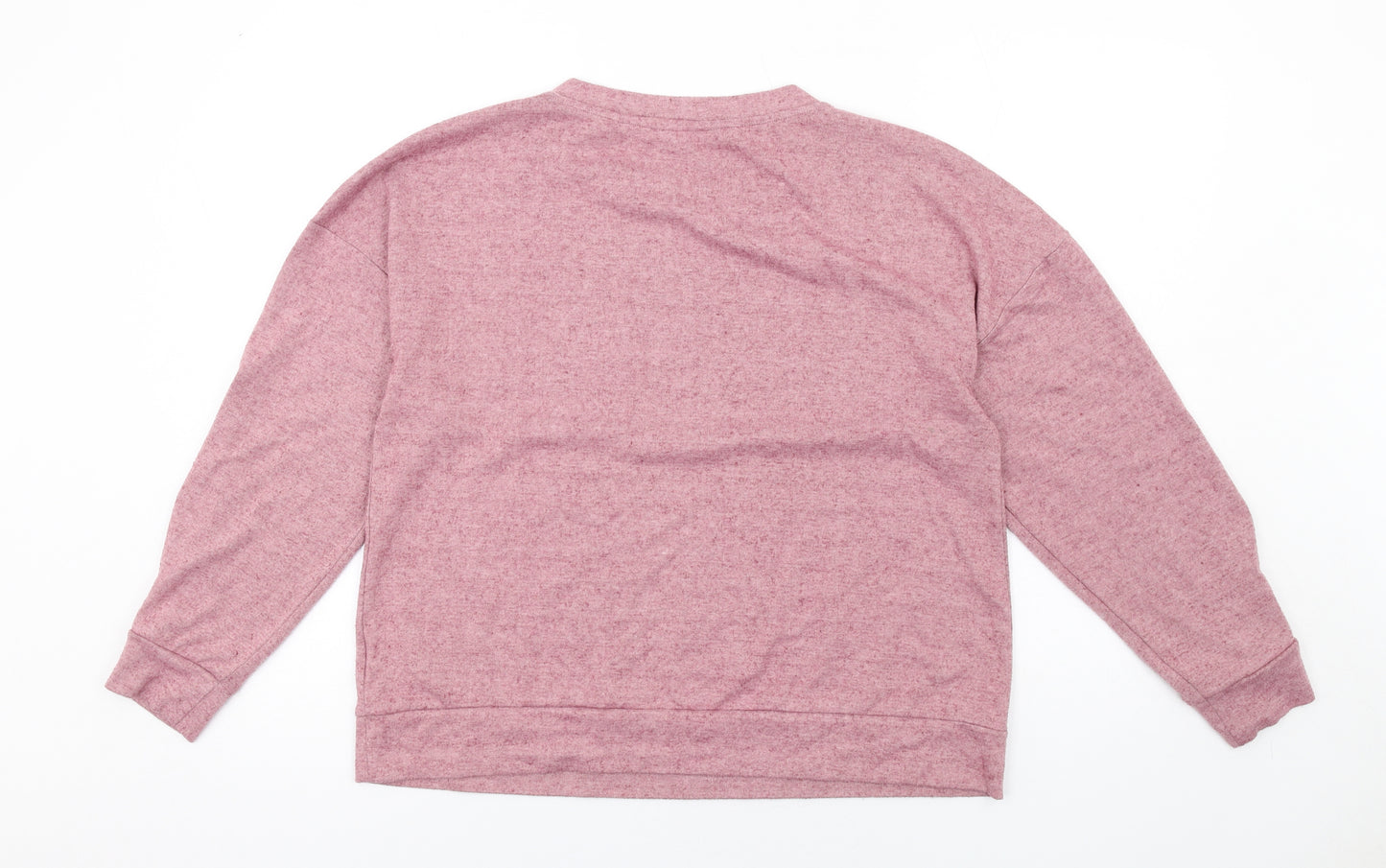 Marks and Spencer Womens Pink Polyester Pullover Sweatshirt Size 16 Pullover - Très Bien