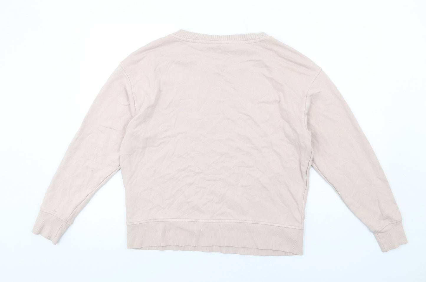 H&M Womens Pink Cotton Pullover Sweatshirt Size M Pullover