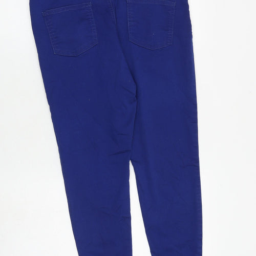 Marks and Spencer Womens Blue Cotton Jegging Jeans Size 16 L26 in Regular