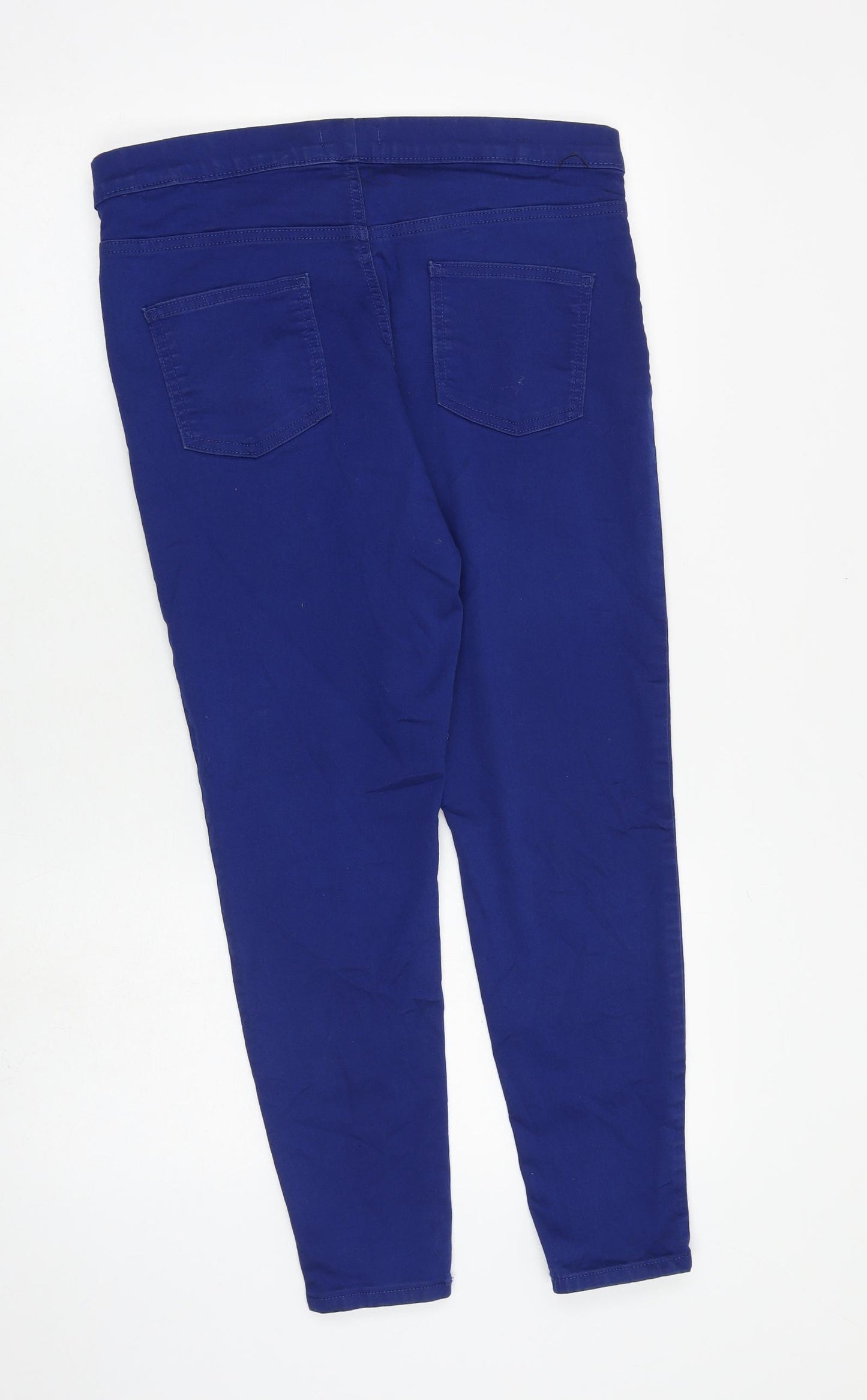 Marks and Spencer Womens Blue Cotton Jegging Jeans Size 16 L26 in Regular