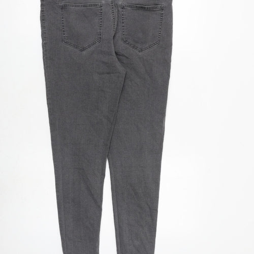 Marks and Spencer Womens Grey Cotton Jegging Jeans Size 14 L27 in Regular
