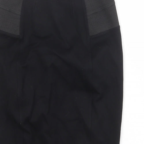 mamas & papas Womens Black Viscose Straight & Pencil Skirt Size 8