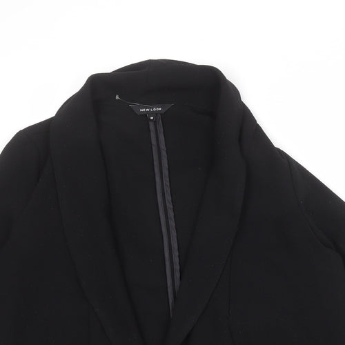 NEXT Womens Black Polyester Jacket Blazer Size 10