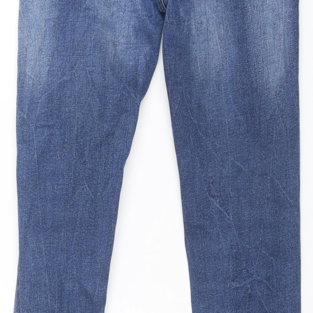 Denim & Co. Mens Blue Cotton Skinny Jeans Size 32 in L30 in Regular Button
