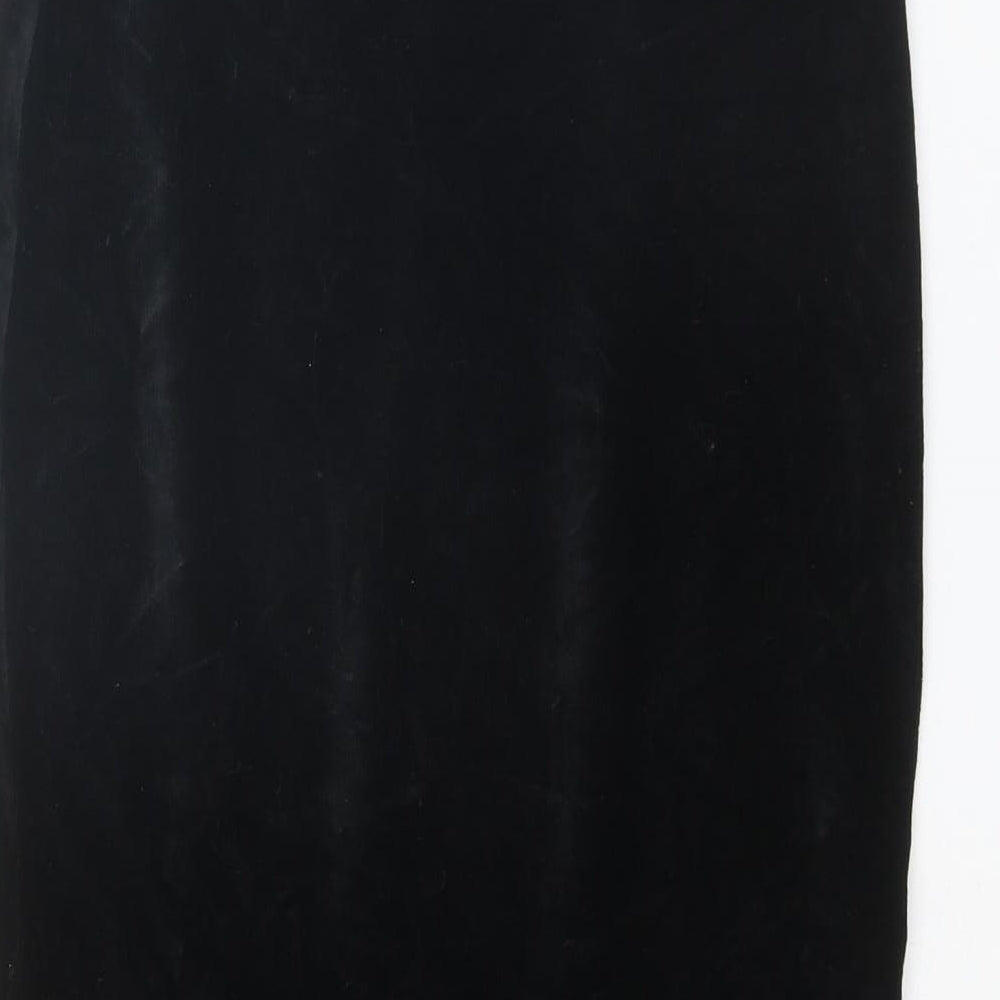 Whistles Womens Black Cotton Straight & Pencil Skirt Size XS