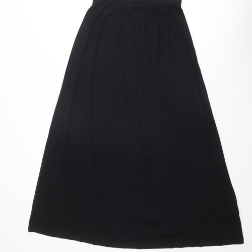 Boden Womens Black Viscose Maxi Skirt Size 6