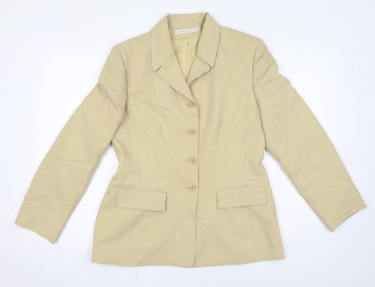 Classics Collection Womens Yellow Jacket Blazer Size 12 Button