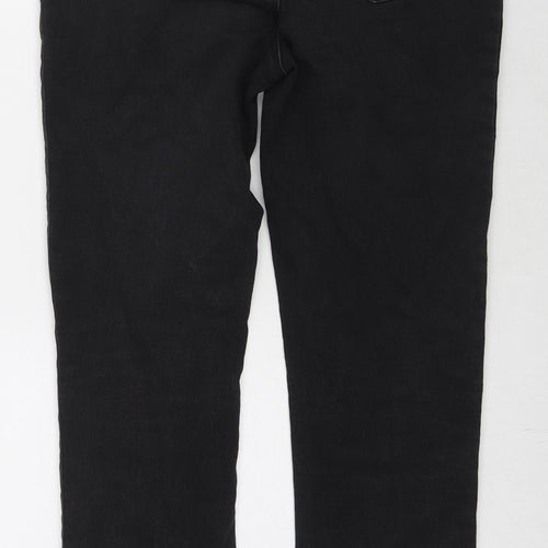 George Womens Black Cotton Skinny Jeans Size 14 L28 in Regular
