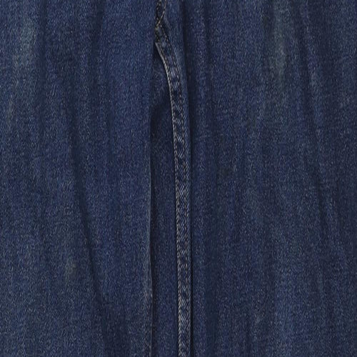 George Mens Blue Cotton Skinny Jeans Size 34 in L31 in Regular Zip