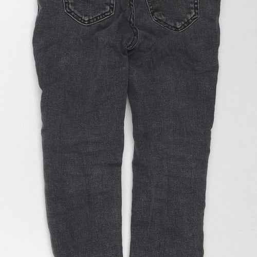 H&M Girls Black Cotton Skinny Jeans Size 2-3 Years Regular Zip