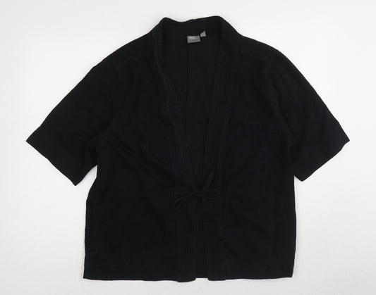 ASOS Womens Black Jacket Size M Tie - Tie Front