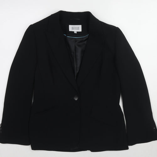 NEXT Womens Black Polyester Jacket Blazer Size 12