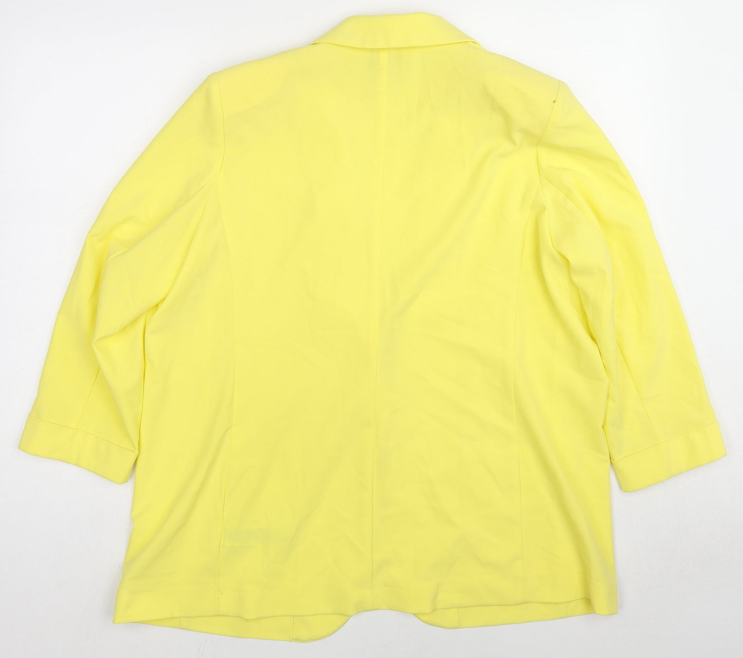 Marks and Spencer Womens Yellow Jacket Blazer Size 18