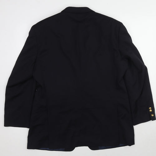 HUGO BOSS Mens Black Wool Jacket Suit Jacket Size 42 Regular
