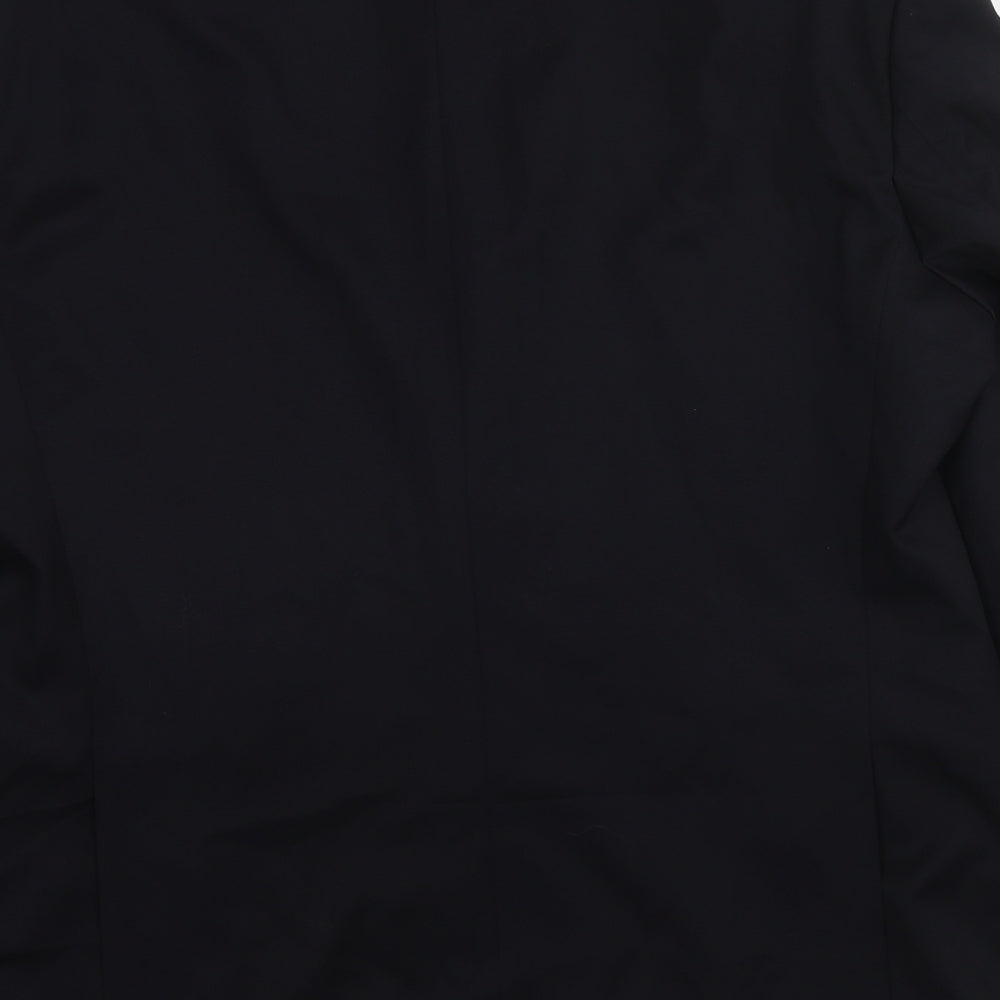 HUGO BOSS Mens Black Wool Jacket Suit Jacket Size 42 Regular