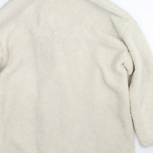 H&M Womens Ivory Jacket Size M Snap