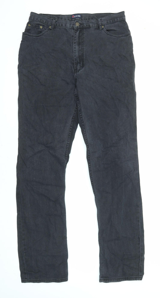 Rockford Mens Black Cotton Tapered Jeans Size 36 in L38 in Regular Zip