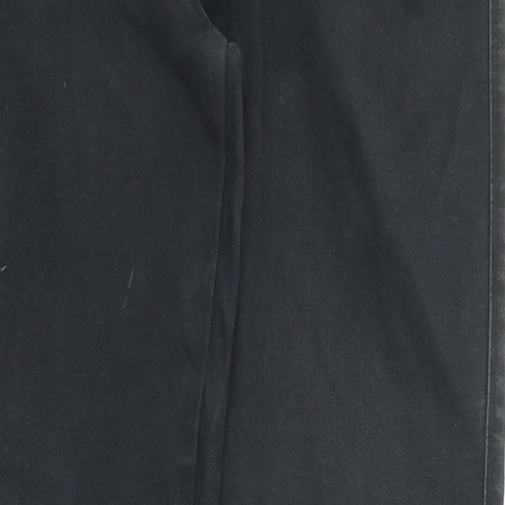 M&Co Womens Black Cotton Skinny Jeans Size 12 L29 in Regular Zip