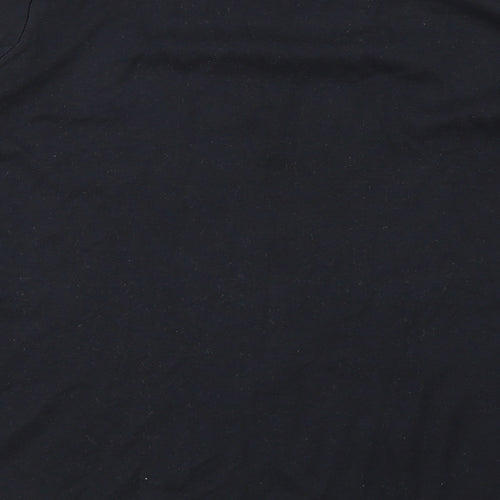 Marks and Spencer Womens Black 100% Cotton Basic T-Shirt Size 18 Crew Neck