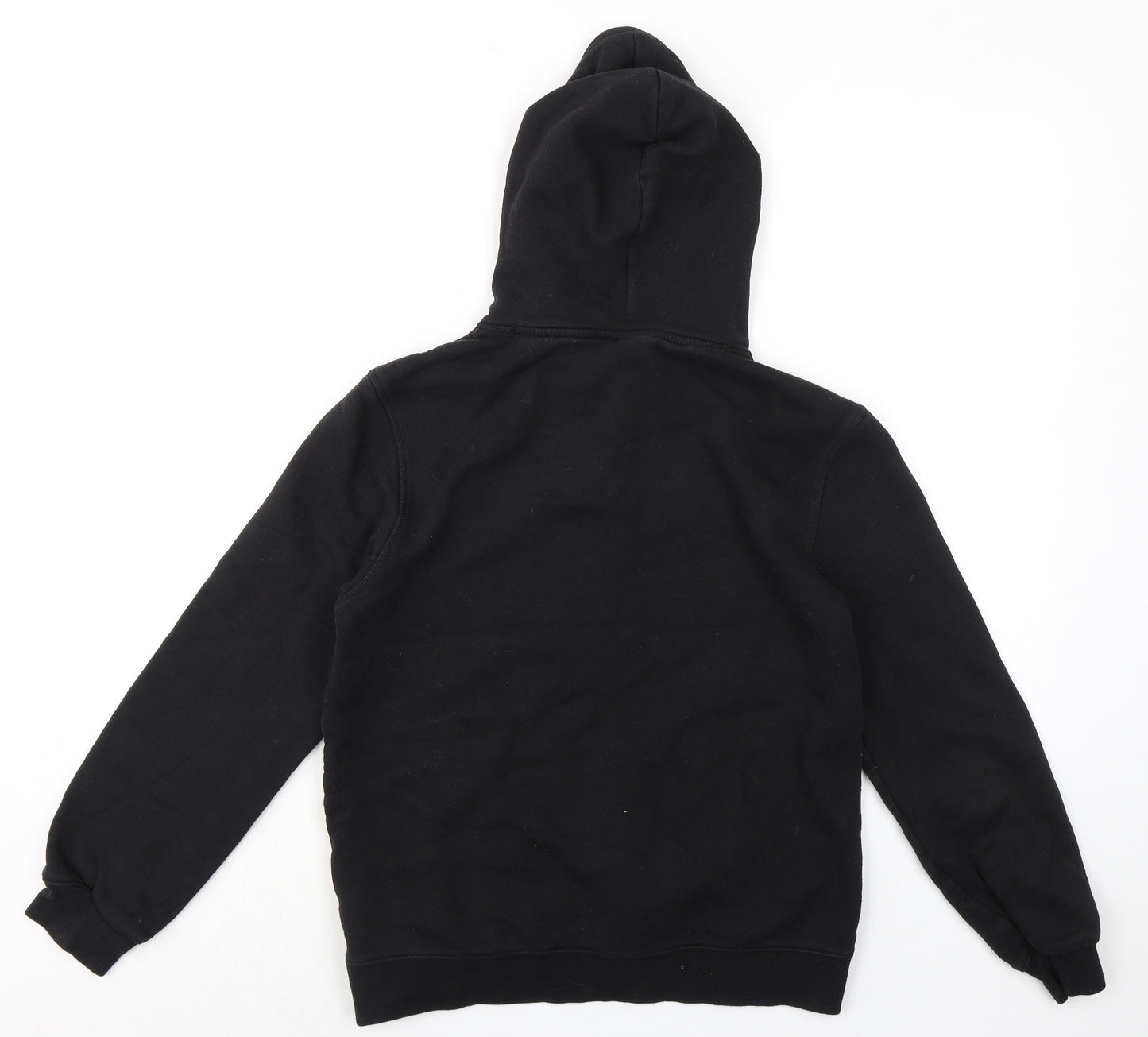 H&M Mens Black Cotton Pullover Hoodie Size S