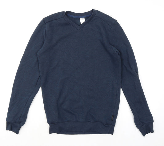 DECATHLON Mens Blue Polyester Pullover Sweatshirt Size S