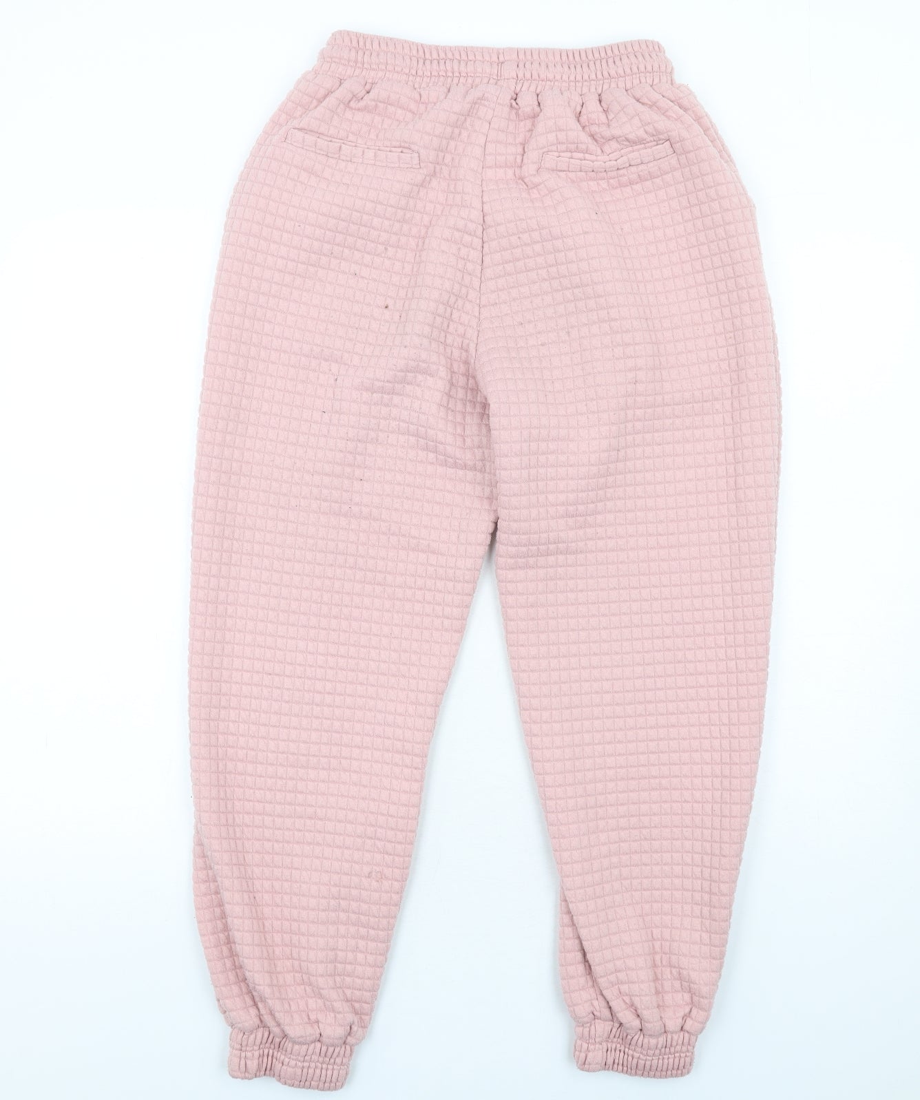 Sixth June Womens Pink Geometric Polyester Jogger Trousers Size S L28 in Regular Drawstring