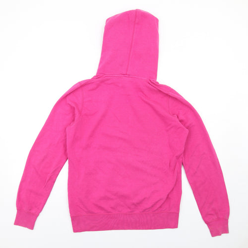 Nike Womens Pink Cotton Pullover Hoodie Size M Pullover