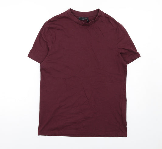 ASOS Mens Purple Cotton T-Shirt Size S Crew Neck